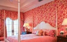 Особенности оформления розовой спальни и красной